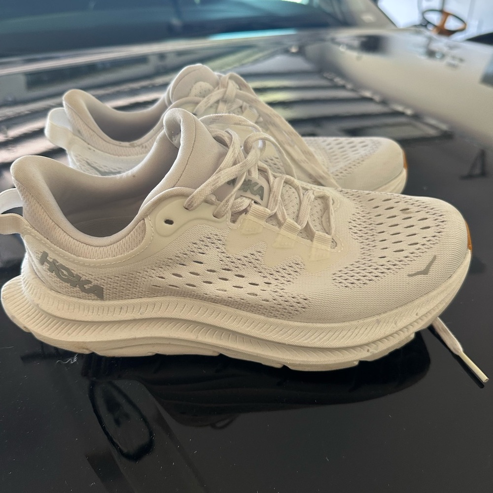 Hoka White Athletic Shoes